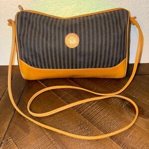 Vintage 70/80’s Fendi Pequin Stripped Crossbody